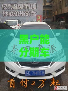 黑户能分期车子吗,隆重介绍5个黑户可借的大额口子