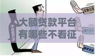 大额贷款平台有哪些不看征信,整合5款黑户可做呢些口子