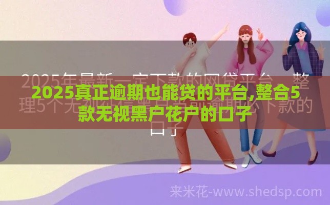 2025真正逾期也能贷的平台,整合5款无视黑户花户的口子