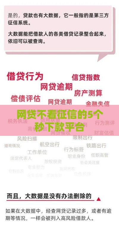 网贷不看征信的5个秒下款平台