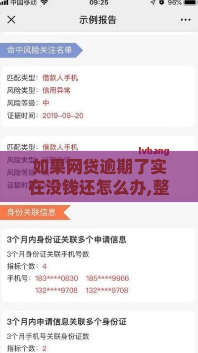 如果网贷逾期了实在没钱还怎么办,整合5款无视黑户负债的口子