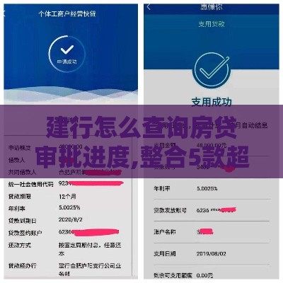 建行怎么查询房贷审批进度,整合5款超级黑户网贷口子