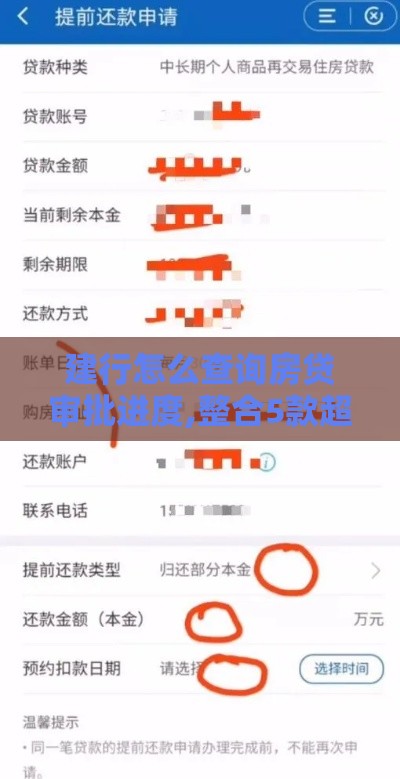 建行怎么查询房贷审批进度,整合5款超级黑户网贷口子