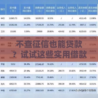 不查征信也能贷款？试试这些实用借款渠道！