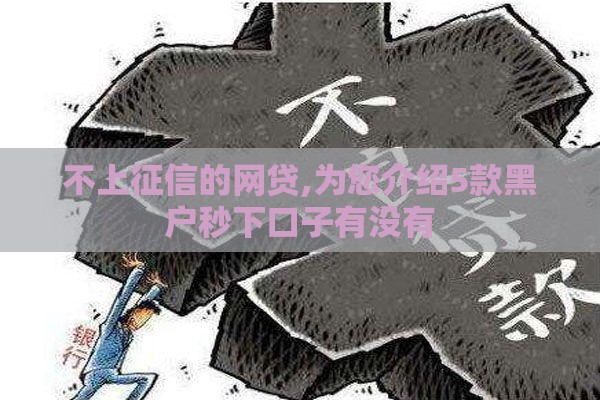 不上征信的网贷,为您介绍5款黑户秒下口子有没有