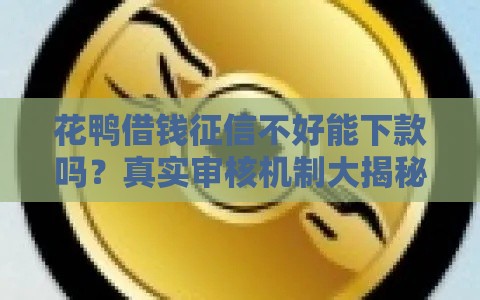 花鸭借钱征信不好能下款吗？真实审核机制大揭秘