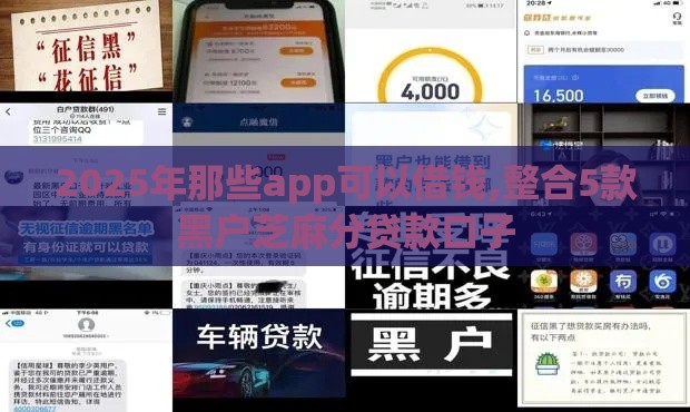 2025年那些app可以借钱,整合5款黑户芝麻分贷款口子 2025年那些app可以借钱,整合5款黑户芝麻分贷款口子