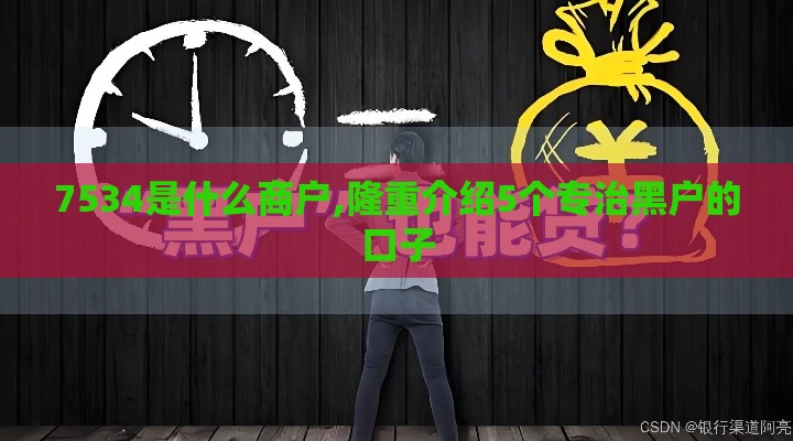 7534是什么商户,隆重介绍5个专治黑户的口子