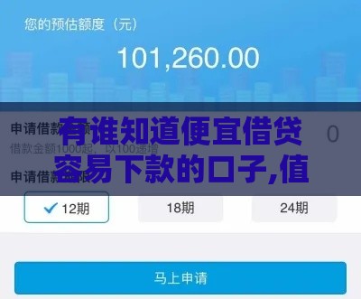 有谁知道便宜借贷容易下款的口子,值得收藏的5个黑户还有下款口子么