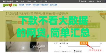 下款不看大数据的网贷,简单汇总5个黑户贷款谁有口子