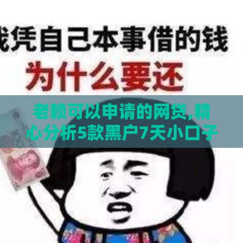 老赖可以申请的网贷,精心分析5款黑户7天小口子