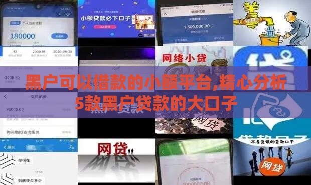 黑户可以借款的小额平台,精心分析5款黑户贷款的大口子