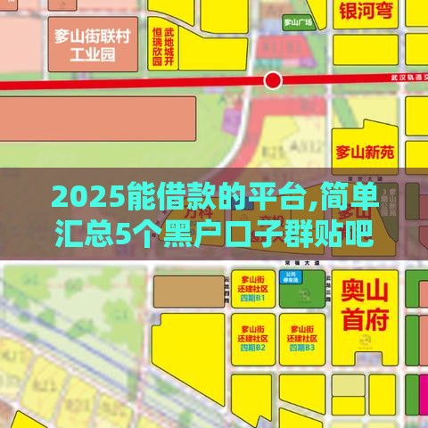 2025能借款的平台,简单汇总5个黑户口子群贴吧