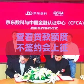 查看贷款额度不签约会上征信吗？这篇说透了！