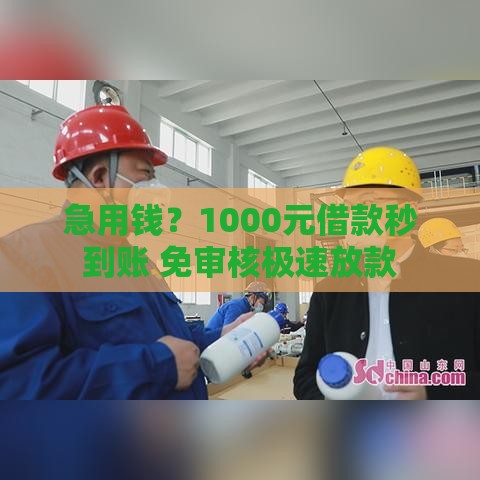 急用钱？1000元借款秒到账 免审核极速放款