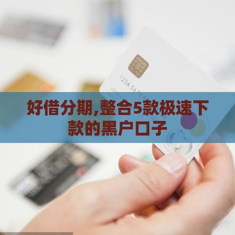 好借分期,整合5款极速下款的黑户口子