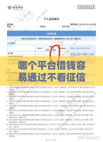 哪个平台借钱容易通过不看征信利息还低? 哪个平台借钱容易通过不看征信利息还低?