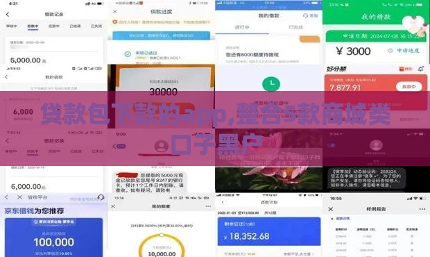 贷款包下款的app,整合5款商城类口子黑户