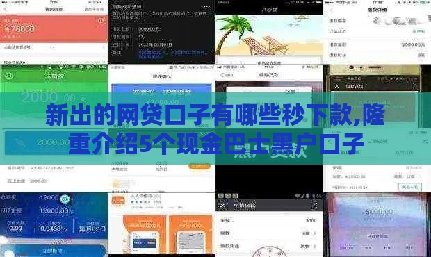 新出的网贷口子有哪些秒下款,隆重介绍5个现金巴士黑户口子