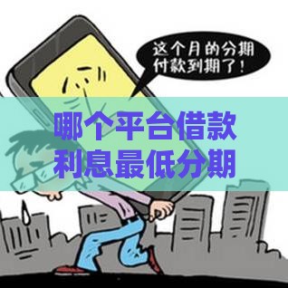 哪个平台借款利息最低分期长,整合5款黑户妙下一千口子