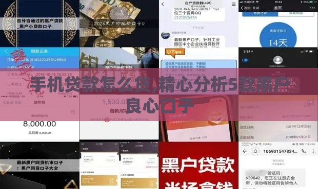手机贷款怎么贷,精心分析5款黑户良心口子