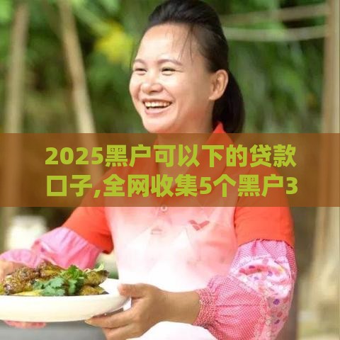 2025黑户可以下的贷款口子,全网收集5个黑户3000元口子