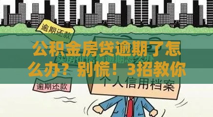公积金房贷逾期了怎么办？别慌！3招教你补救征信！