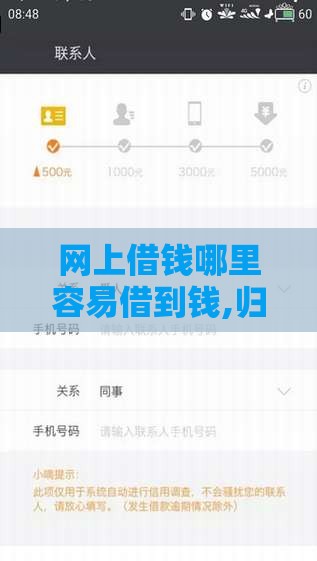 网上借钱哪里容易借到钱,归纳整理5个黑户分期口子秒下