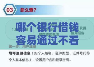 哪个银行借钱容易通过不看征信,值得收藏的5个黑户手抄贷款口子6