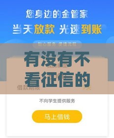 有没有不看征信的新口子,精心分析5款黑户放水口子贷款