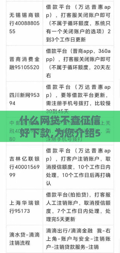 什么网贷不查征信好下款,为您介绍5款黑户口子推广佣金