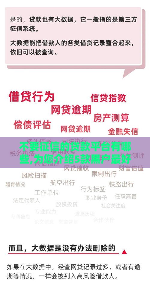 不要征信的贷款平台有哪些,为您介绍5款黑户最好过的口子