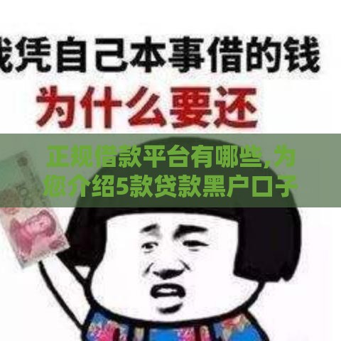 正规借款平台有哪些,为您介绍5款贷款黑户口子k 正规借款平台有哪些,为您介绍5款贷款黑户口子k