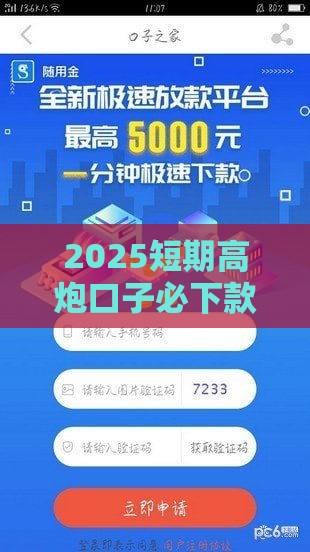 2025短期高炮口子必下款,真心推荐5个网贷口子黑户贷不了