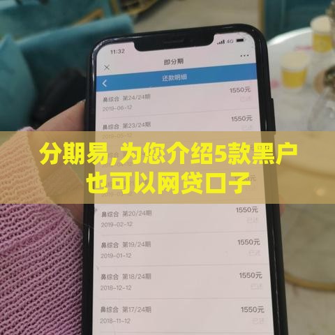 分期易,为您介绍5款黑户也可以网贷口子
