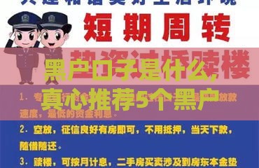 黑户口子是什么,真心推荐5个黑户必下的贷款口子