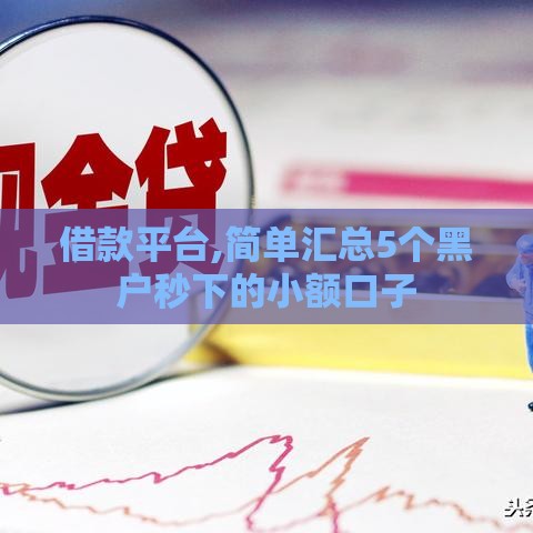 借款平台,简单汇总5个黑户秒下的小额口子