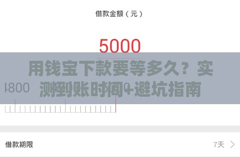 用钱宝下款要等多久？实测到账时间+避坑指南