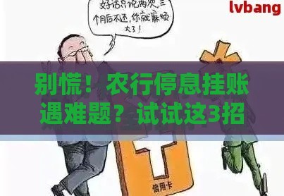 别慌！农行停息挂账遇难题？试试这3招化解危机