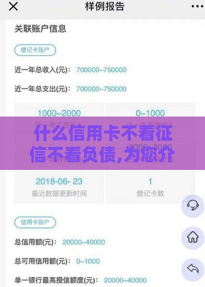 什么信用卡不看征信不看负债,为您介绍5款秒到账的黑户口子