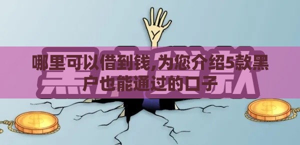 哪里可以借到钱,为您介绍5款黑户也能通过的口子