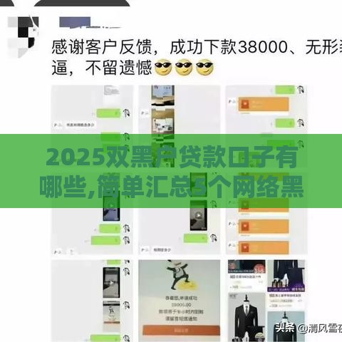 2025双黑户贷款口子有哪些,简单汇总5个网络黑户口子