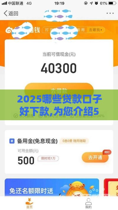 2025哪些贷款口子好下款,为您介绍5款黑户秒下高炮口子