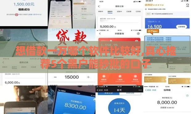 想借款一万哪个软件比较好,真心推荐5个黑户能秒批的口子