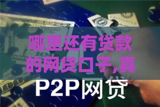 哪里还有贷款的网贷口子,真心推荐5个黑户下款口子高炮