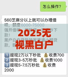 2025无视黑白户的贷款口子有哪些,简单汇总5个黑户借500的口子