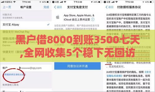黑户借8000到账3500七天,全网收集5个稳下无回访黑户口子