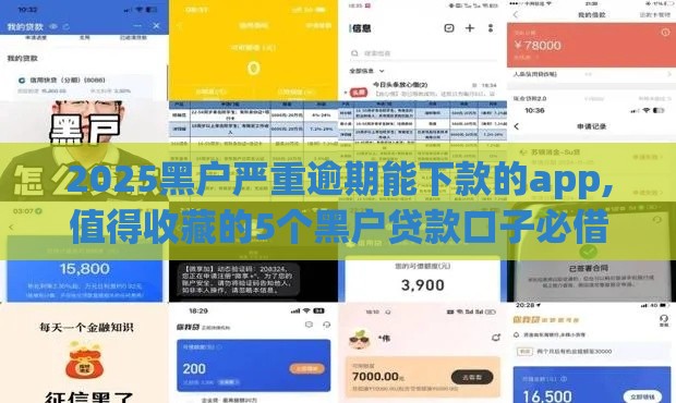 2025黑户严重逾期能下款的app,值得收藏的5个黑户贷款口子必借到