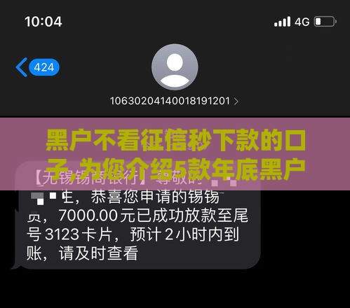 黑户不看征信秒下款的口子,为您介绍5款年底黑户必下口子
