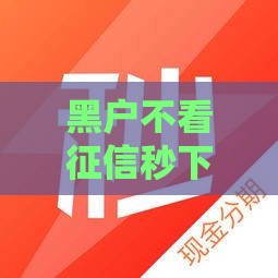 黑户不看征信秒下款的口子,为您介绍5款年底黑户必下口子